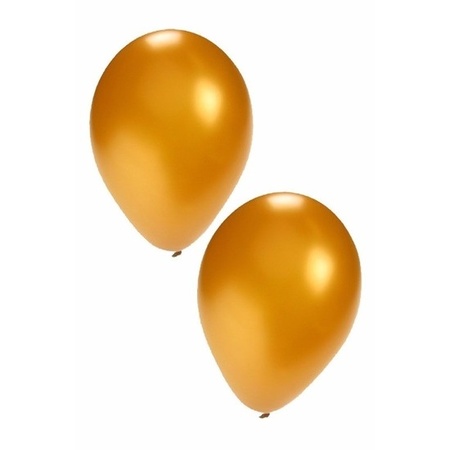150x Gouden feest ballonnen