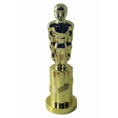 Feest beeldjes goud mannetje 24 cm Oscars filmbeeldje