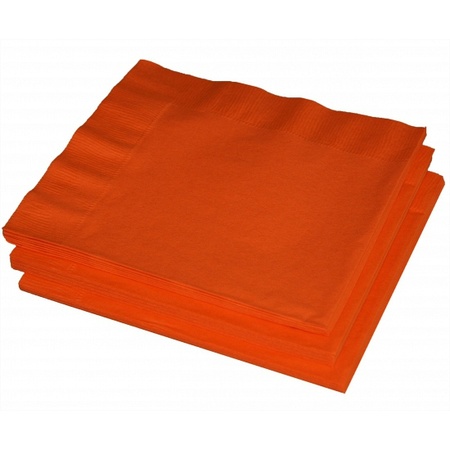 Oranje servetten 20 stuks
