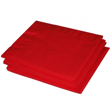 Rode servetten 20 stuks