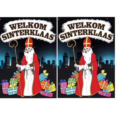 2x Sinterklaas versiering poster