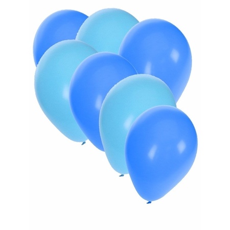 Ballonnen lichtblauw en blauw 30x
