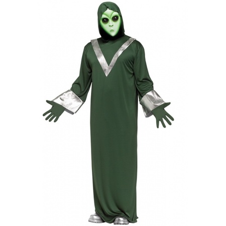 Groen alien kostuum
