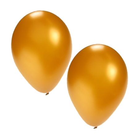 Bellatio Decorations party balloons - gold - 50x - dia 27 cm