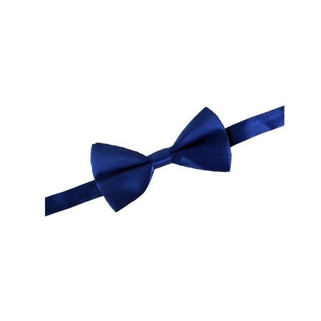 Blue fancy dress bow tie 12 cm for women/men