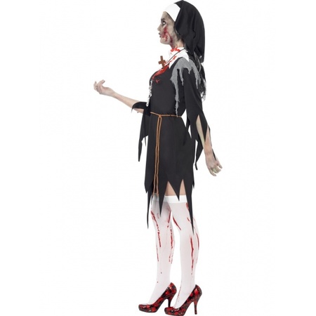 Bloody zombie nun costume