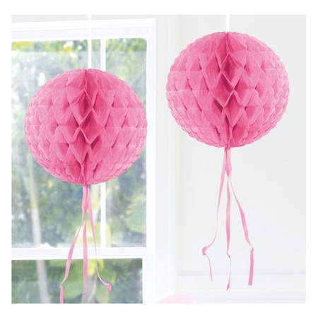 Decoratiebollen baby roze 30 cm