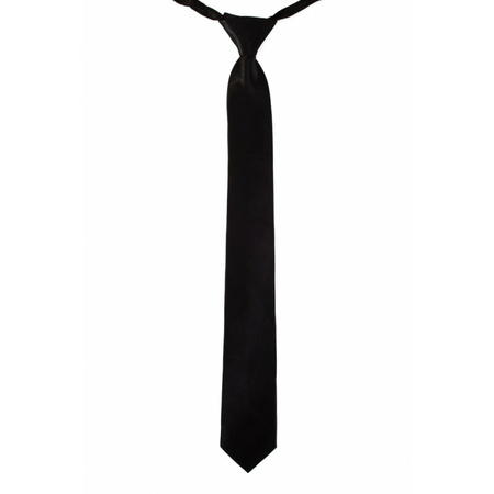 Dunne zwarte stropdas
