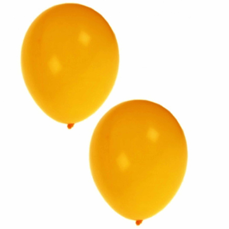 Party ballonnen geel 100 stuks