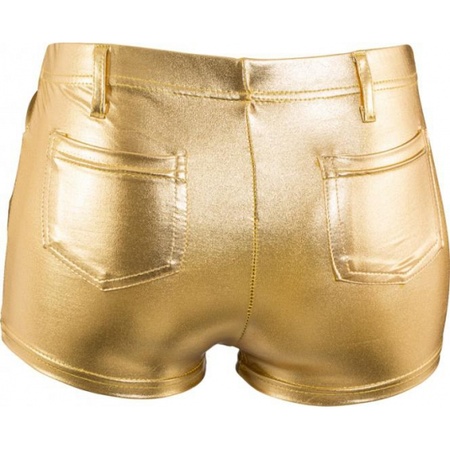 Gold hotpants for ladies