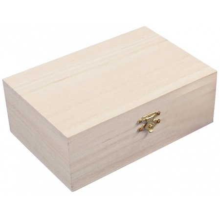 Wooden box 15 x 10 x 5.5 cm - with lid