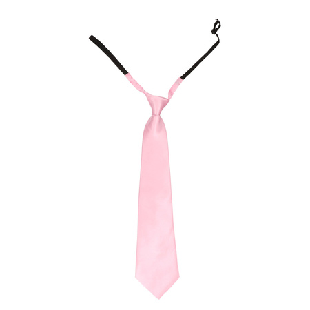 Carnaval/feest stropdas licht roze 40 cm voor volwassenen