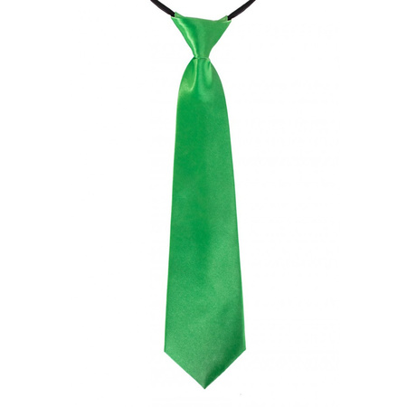 Carnaval/feest stropdas lime groen 40 cm voor volwassenen