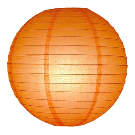 Oranje bol lampionnen 25 cm