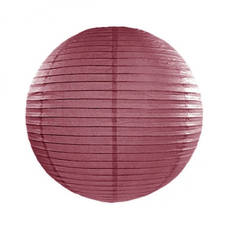 Luxurious round paper lanterns burgundy red 35 cm
