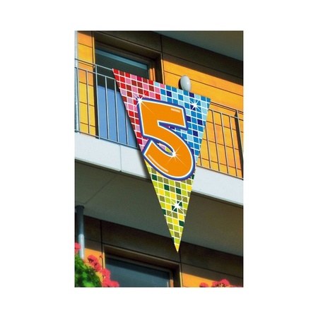 Mega vlag verjaardag 5 jaar