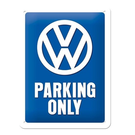 Retro muurplaatje Volkswagen parking 15 x 20 cm