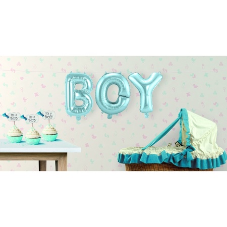 Opblaasbare letters BOY Its a boy versiering