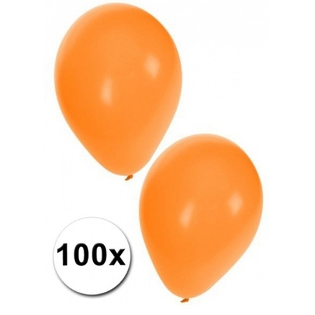 100 Nederlandse oranje ballonnen