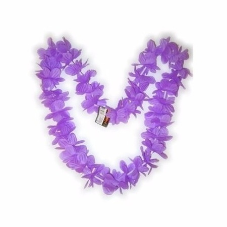 Purple Hawaii garland