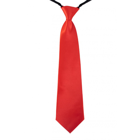 Carnaval/feest stropdas rood 40 cm voor volwassenen