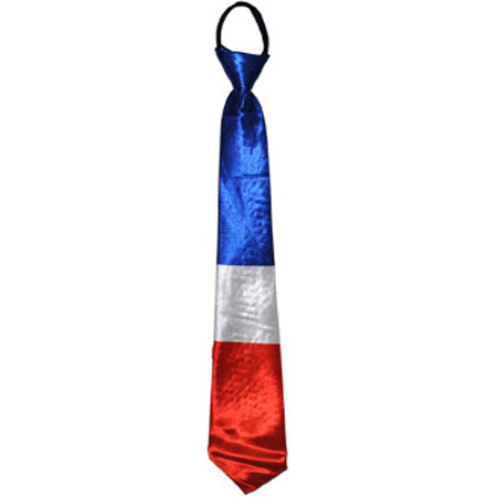 Stropdas in kleuren van vlag Frankrijk 