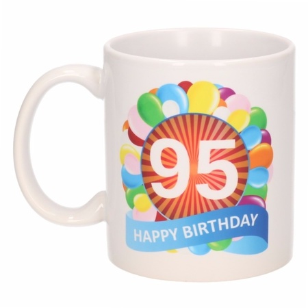 Birthday balloon mug 95 year