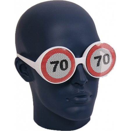 Bril 70 jaar verkeersbord
