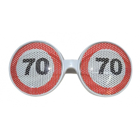 Bril 70 jaar verkeersbord