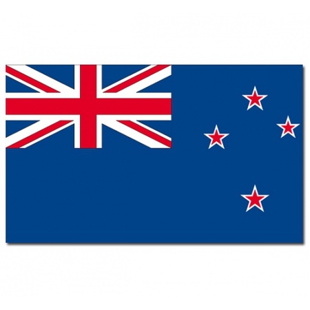 Landen thema vlag Nieuw Zeeland 90 x 150 cm feestversiering