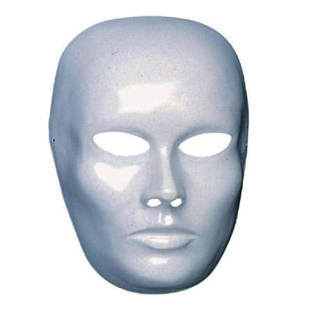 Blanco maskers van dames gezicht