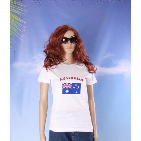Australische vlaggen t-shirt voor dames