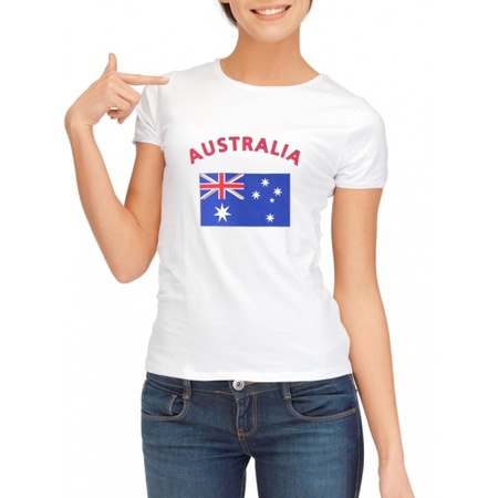 Australische vlaggen t-shirt voor dames
