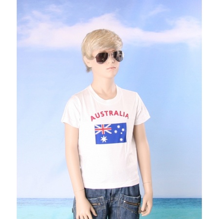 Australische vlaggen t-shirts voor kinderen