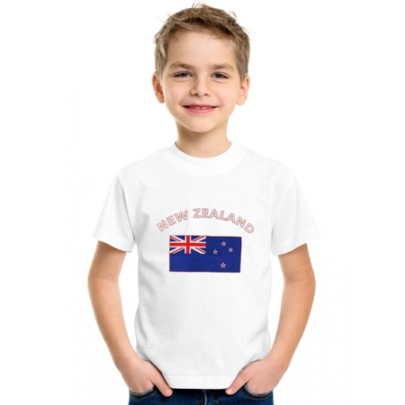Nieuws Zeelands vlaggen t-shirt voor kinderen