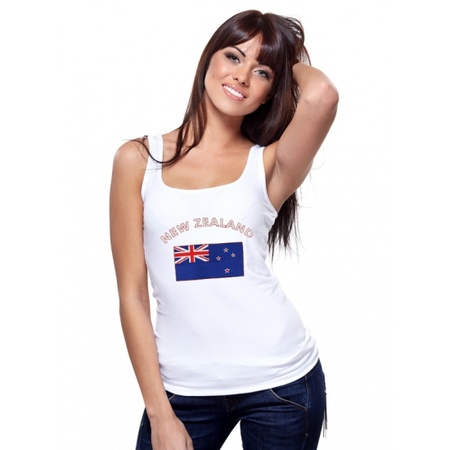 Nieuw Zeelandse vlag tanktop/ singlet voor dames